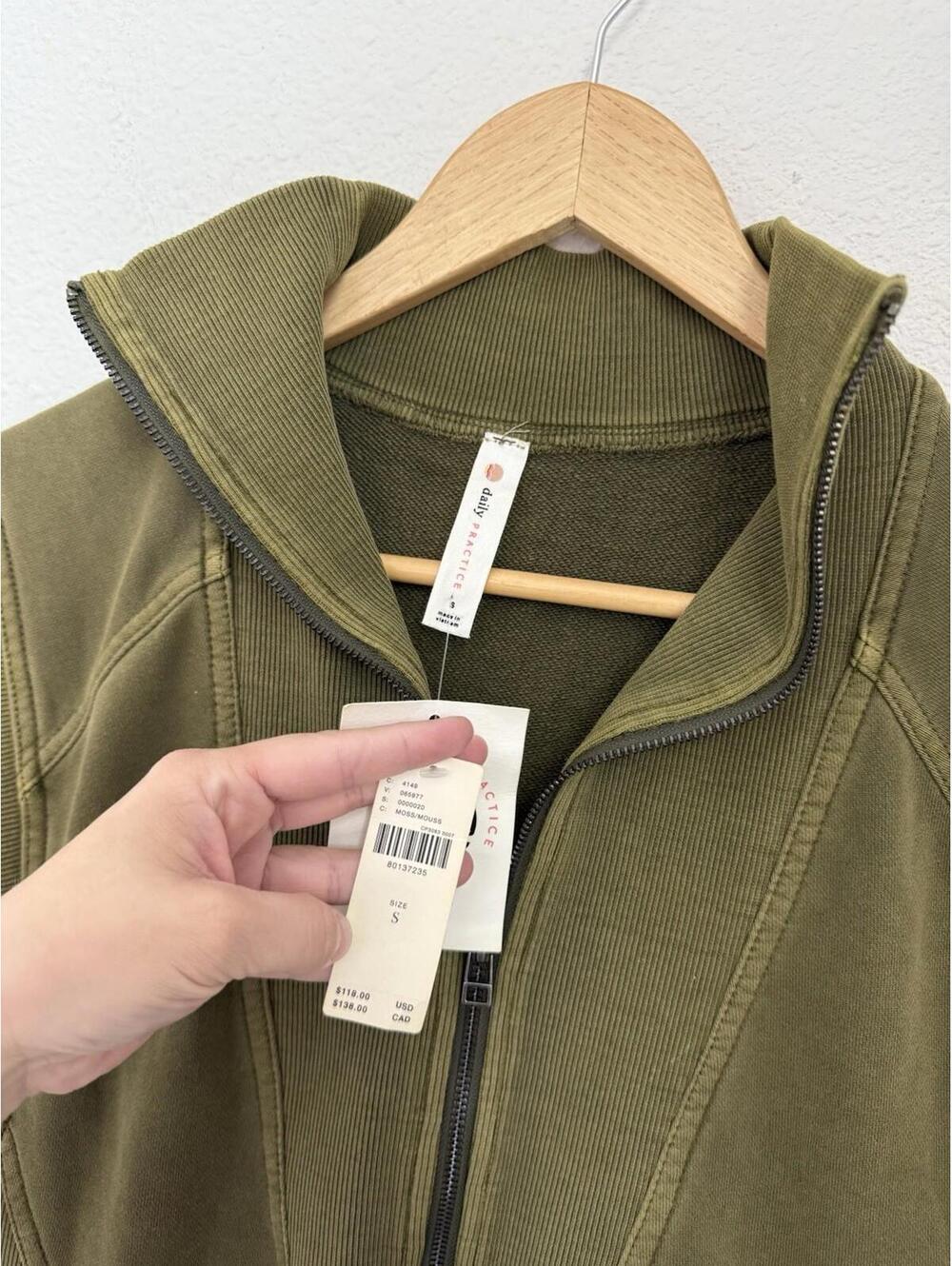 Daily Practice by Anthro NWT Meru Zip-Front Mini Dress Pockets Athleisure Sz S - Picture 3 of 7